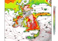 天气地图显示英国被大雪覆盖的确切日期，气温降至冰点